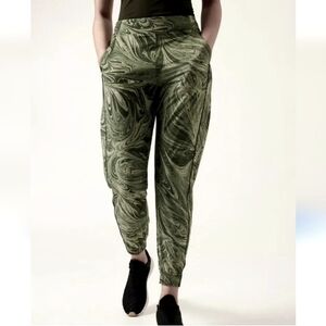 Athleta‎ Brooklyn jogger pants,Sumi marble green,8P